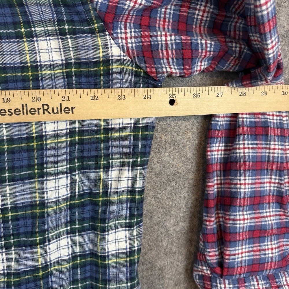 Vineyard Vines Shirt Mens Large Plaid Patchwork Fun Party Flannel Classic Fit - Picture 8 of 9